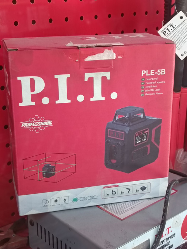 تراز لیزری سبز شارژی P.I.T مدل PLE-5B