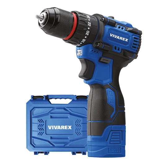 دریل شارژی ٢ باطری براشلس VR1608-BLX ویوارکس
