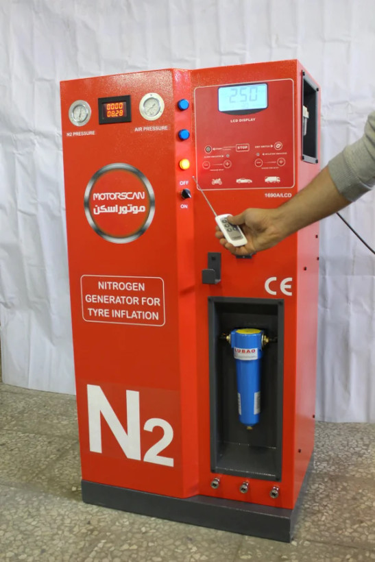 مولد باد نیتروژن سواری اتوماتیک مدل 1690A-LCD موتور اسکن
