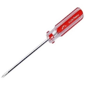 پیچ گوشتی چهارسو 150*6 دسته کریستالی جی تک JeTech